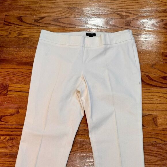 Worth Textured White Dress Pants. Size 4. - Picture 2 of 9